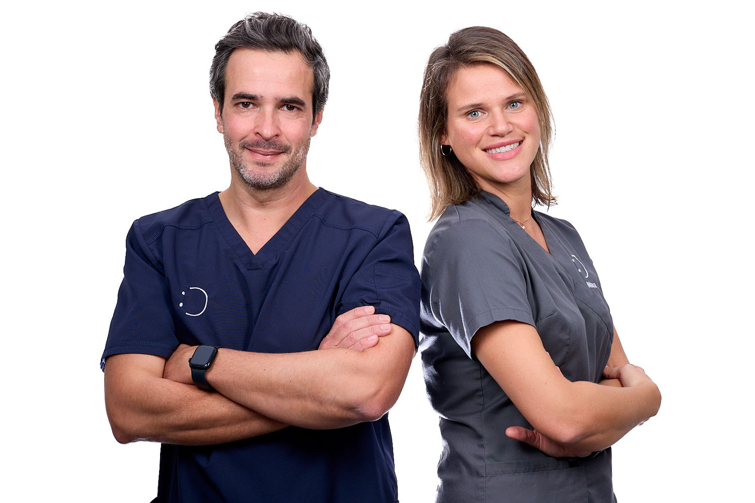 Dr Olivier Renaud et son assistante